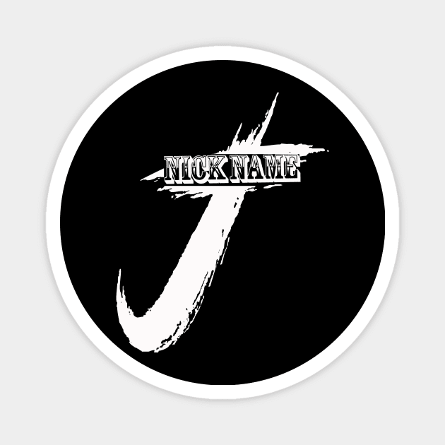 nickname J Magnet by MAU_Design